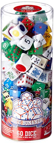 GAME Mixed Dice in a Clear Tube 60Pcs Accessory