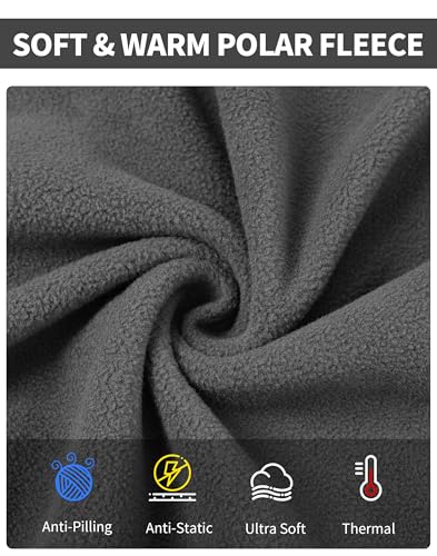 Image of Pioneer Camp Quarter Zip Pullover Men Fleece Pullover Men with Zipper Pocket Long Sleeve Sweatshirt Lightweight Jacket Sweater