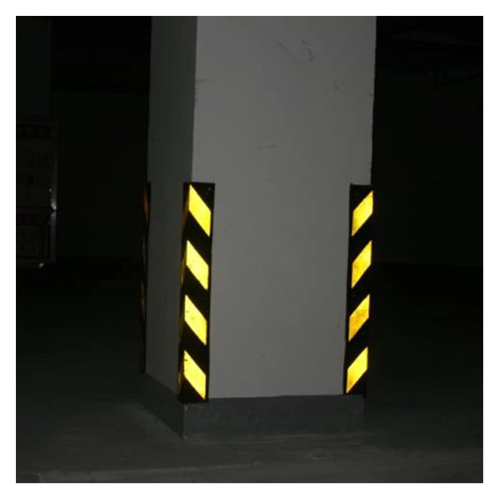 Protectores de Pared para Garaje, Protectores de Esquina de Goma para Pared - 5 Unidades de 80 cm de Grosor, Protectores Reflectantes para columnas de Aparcamiento, Protectores de Seguridad