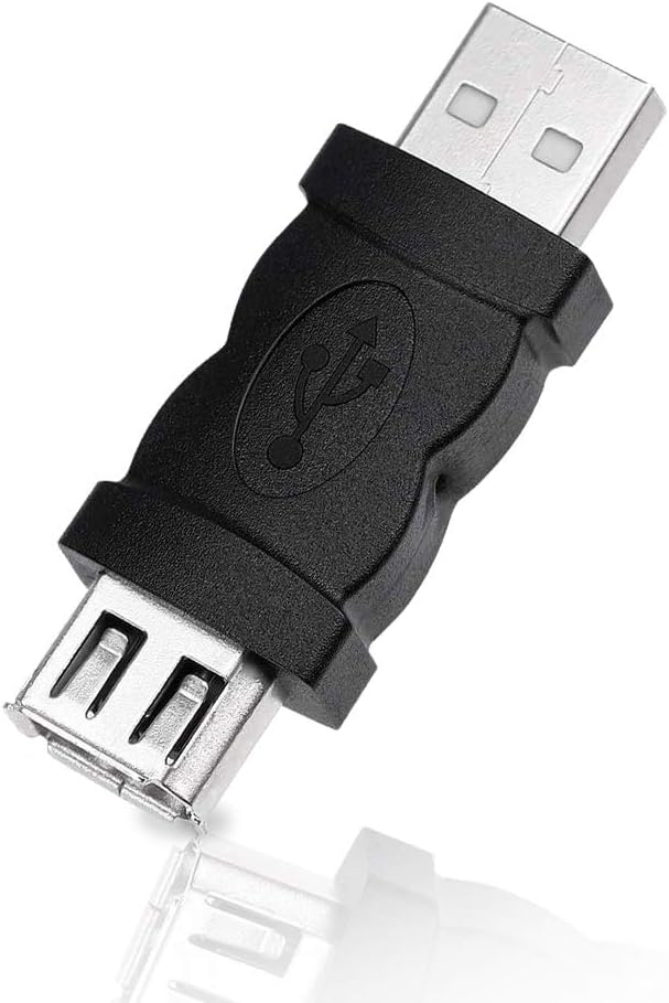 SKYPIA New Firewire IEEE 1394 6 Pin Female F to USB M Male Adaptor Converter
