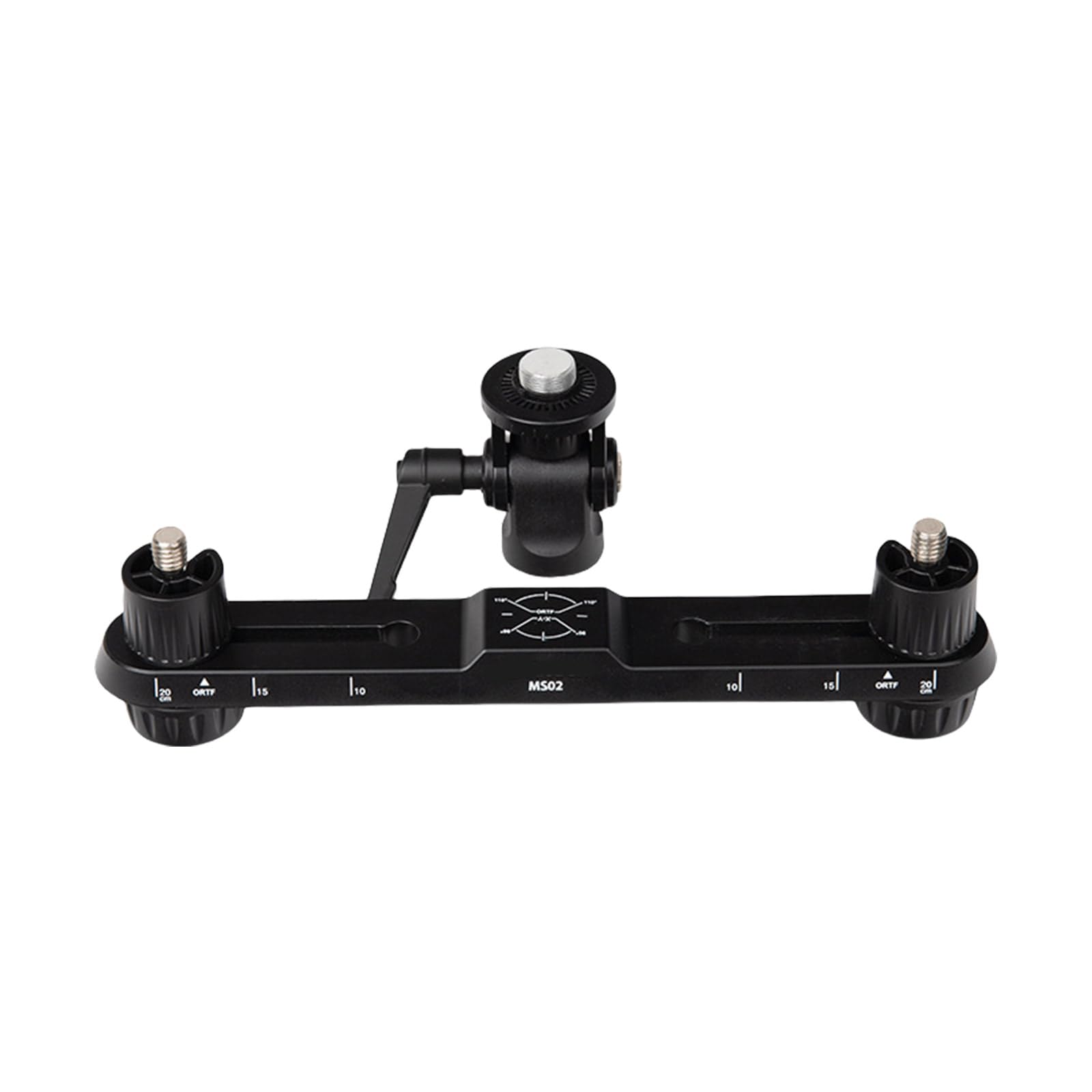 Support de microphone stéréo MS02 une structure robuste avec double perche réglable