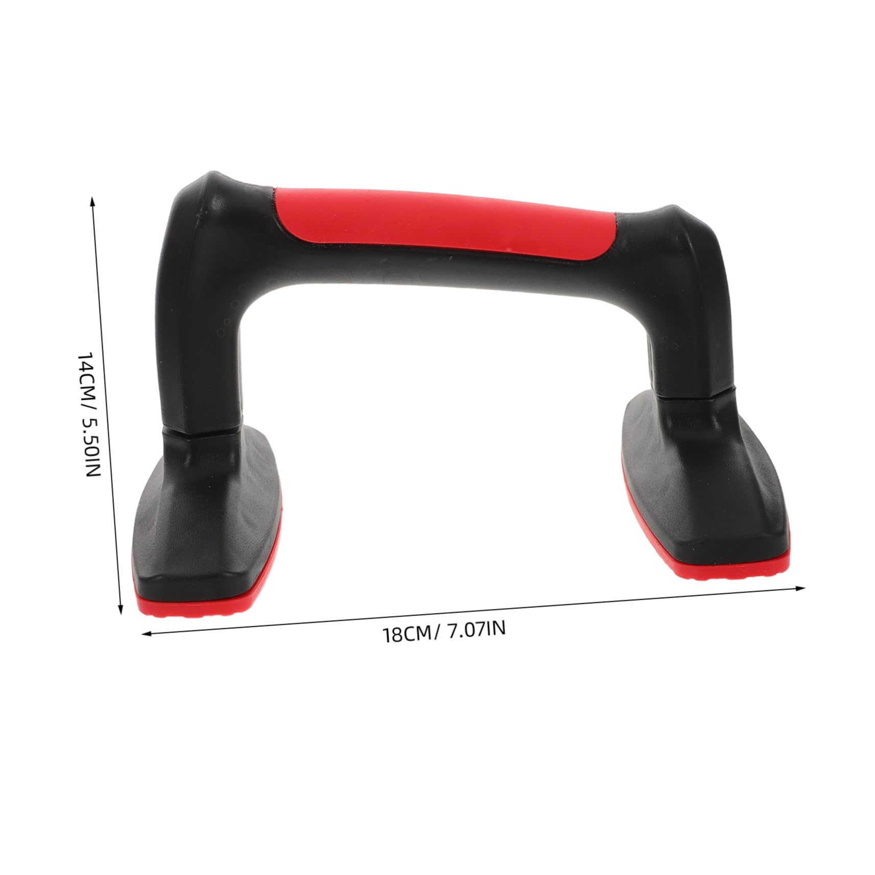 GALPADA 2 Maniglie per Flessioni H Shape Rosse Barre Antiscivolo per Esercizi Fitness Casa Supporto Stabile e Durevole per Allenamento Muscolare Calisthenics