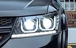 Car Lights Assembly For Dodge Journey 2009-2016 LED Headlights DRL Turn Signal Freemont Angel Eye Projector Lens (no bulb)