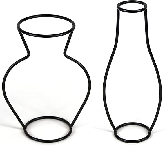 Wrenbury Outline Vase Black Set of 2 Silhouette Vase