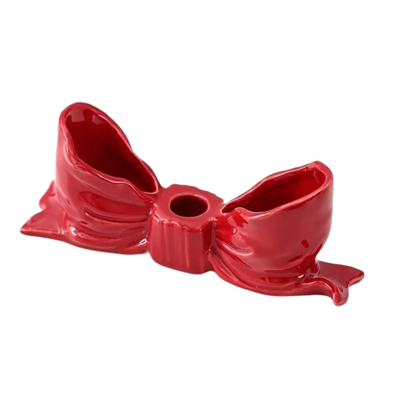 1Pair Candle Holders Aromatherapy Butterfly Bows Creative Home Decoration Ornaments for Candle(Color1)