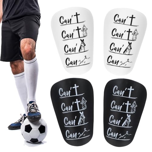 Mini Soccer Shin Guards 2 Pairs Ultra Miniature Shin Pads 4x2 In Extra Small Football Shinguards Protective Gear Adults Lightweight Comfortable Shins Guards for Training Practice Game Sports Equipment