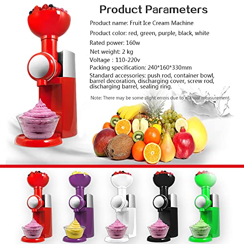 Eismaschine, automatische gefrorene Fruchtdessertmaschine des Haushalts, Fruchteismaschine DIY hausgemachte Milchshake… – Bild 3