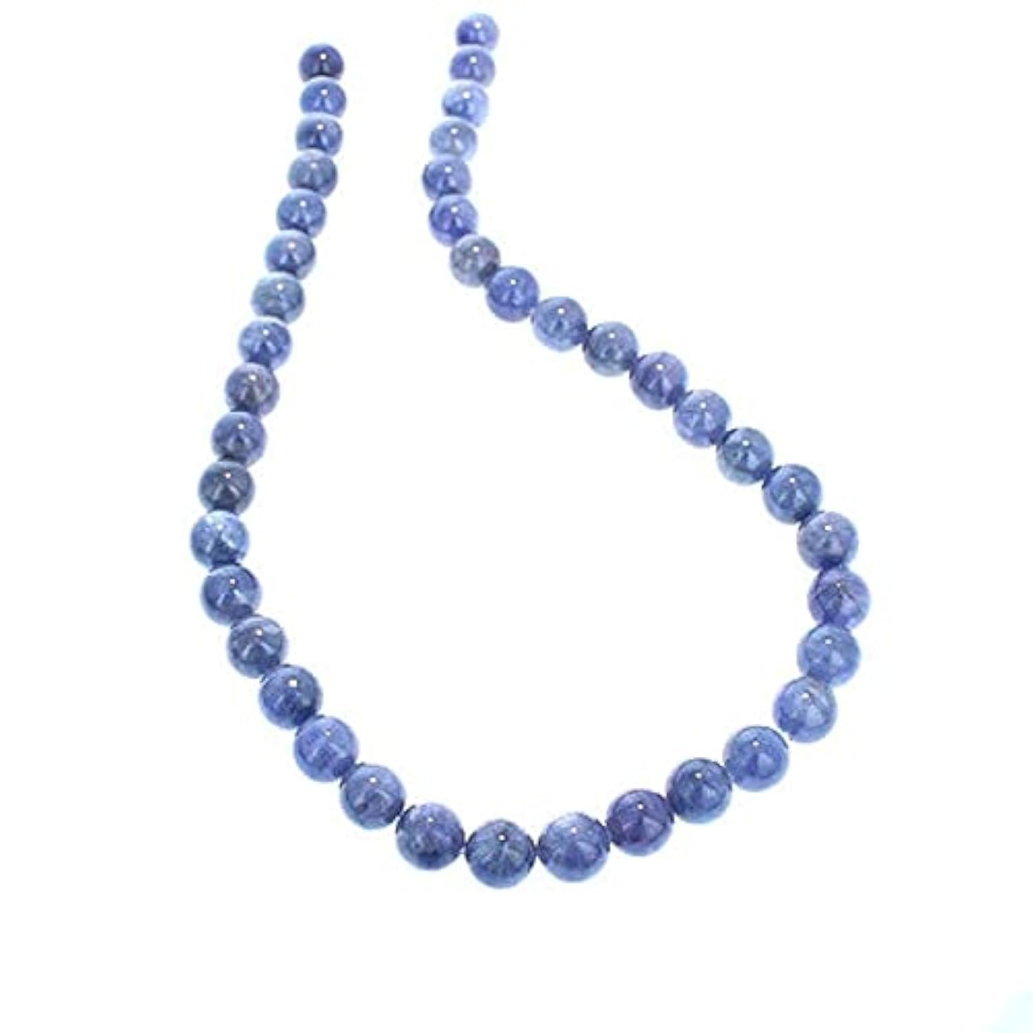 Perles tanzanite LKBEADS 10mm pour assembler un collier bohème chic élégant