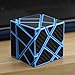 Twister.CK Ghost Cube 3x3 ,Magic Newest Ghost Speed Cube 3x3 with Carbon Fiber Sticker Intelligence Puzzles,Ultimate Ideal Christmas Birthday Party Gifts for Brain Teasers of All Ages.