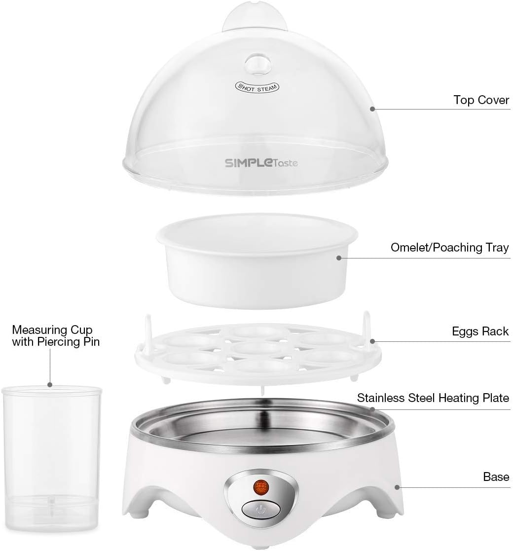 SimpleTaste Egg Cooker, 7 Capacity