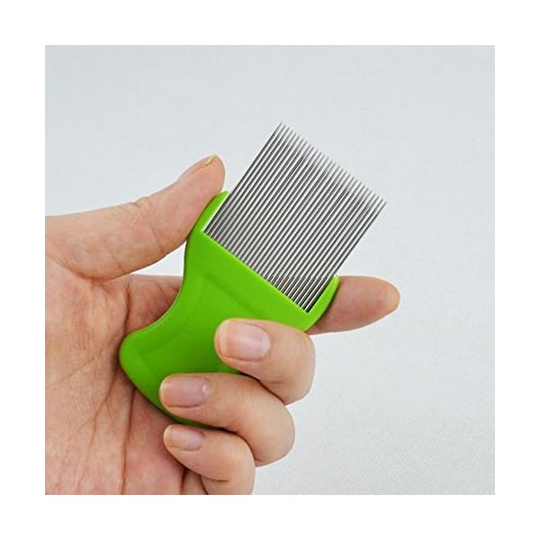 WSERE Flea Comb Pets Dog Cat Lice Comb Fleas Mite Tick Dandruff Remover for Dogs Cats, Remove Effectively, Gently Care Pets Skin, Ergonomic Design WSERE Flea Comb Pets Dog Cat Lice Comb Fleas Mite Tick Dandruff Remover for Dogs Cats, Remove Effectively, Gently Care Pets Skin, Ergonomic Design
