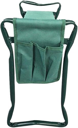 Miniatura 1 de DSISI - Banco de jardín multiusos, plegable, portátil, con bolsa de herramientas, 249.1lbs de carga, ligero, para jardinería, fácil de almacenar,