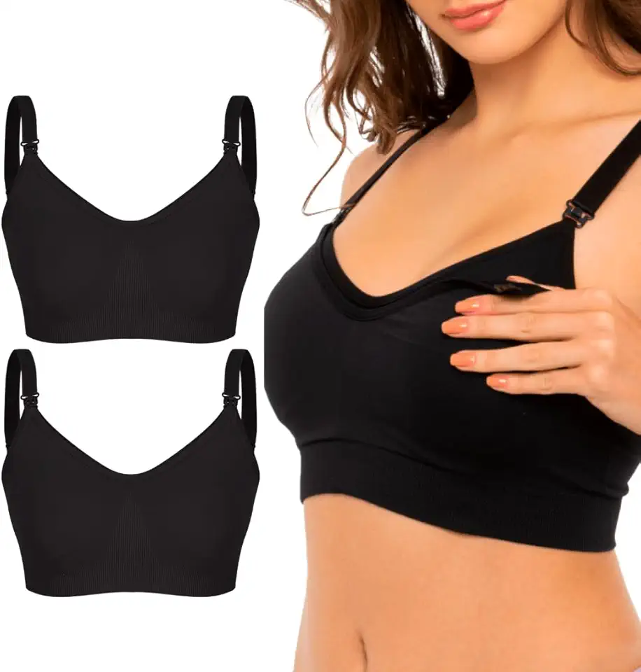 Kit 02 Sutiãs Trifil Amamentação Sem Costura Com Abertura e Alças Regulavéis