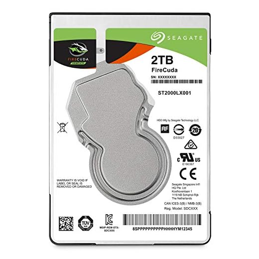 Seagate FireCuda 2TB Solid State Hybrid Drive Performance SSHD - 2.5 Inch SATA 6GB/s Flash Accelerated for Gaming PC Laptop - Frustration Free Packaging (ST2000LX001)