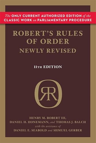 Robert's Rules Of Order Newly Revised #TOP27