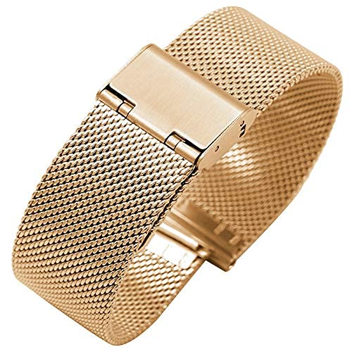 Sangle tissée en acier inoxydable 20mm pour montre de luxe