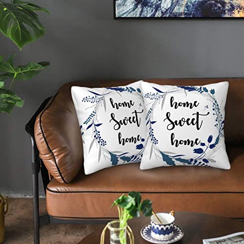 Asefcnxkjii Home Sweet Home Spring Throw Pillow Covers, Seasons Decoration Pillow Cases, Cushion Covers For Home Sofa Couch Indoor Bed, Farmhouse, Set Of 2, 18"X18" #TOP1