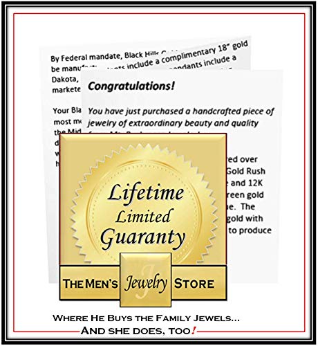 Men's Onyx Eagle Ring, 10K Yellow Gold, 12K Pink And Green Black Hills Gold Size 8 #TOP5