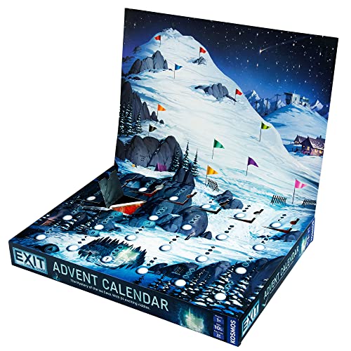 Exit: Advent Calendar - The Mystery Of The Ice Cave | Exit: The Game - A Kosmos Game | Family-Friendly, Card-Based At-Home Escape Room Experience In A Calendar| 24 Riddles Over 24 Days | Ages 10+ #TOP2