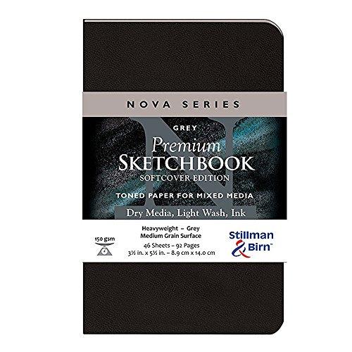 Stillman & Birn Nova Series Grey Softcover Sketchbook, 3.5