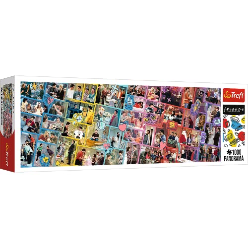 Trefl Escénico de 1000 Piezas, Collage con Personajes de la Serie Amigos, Entretenimiento Creativo,...