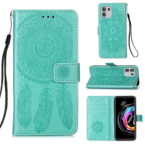 Étui en cuir fleur 3D pour Motorola Edge 20 Lite : l'élégance d'un portefeuille chic