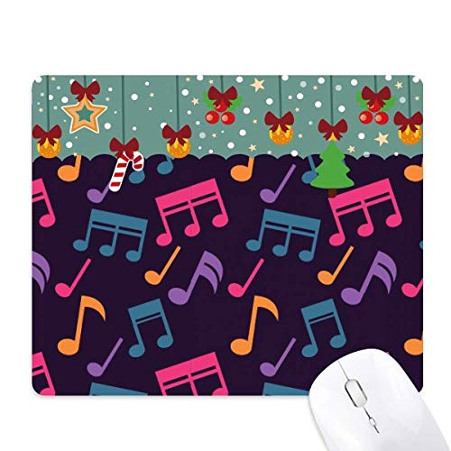 Tapis de souris jeu notes de musique noir pour bureau et configuration PC gaming