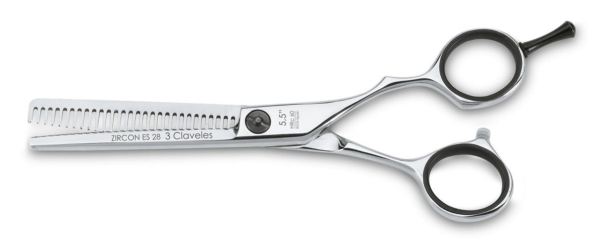 3 Claveles 12789 Tijera Peluquera, Esculpir de 5.5" Cranberry