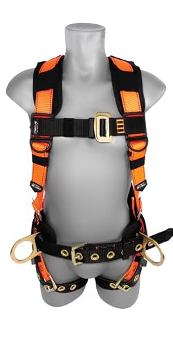 Frontline 50CTB Combat™ Construction Style Full Body Harness with Tongue Buckle Belt & Legs | OSHA & ANSI Compliant (Size: S) - Thumbnail 2