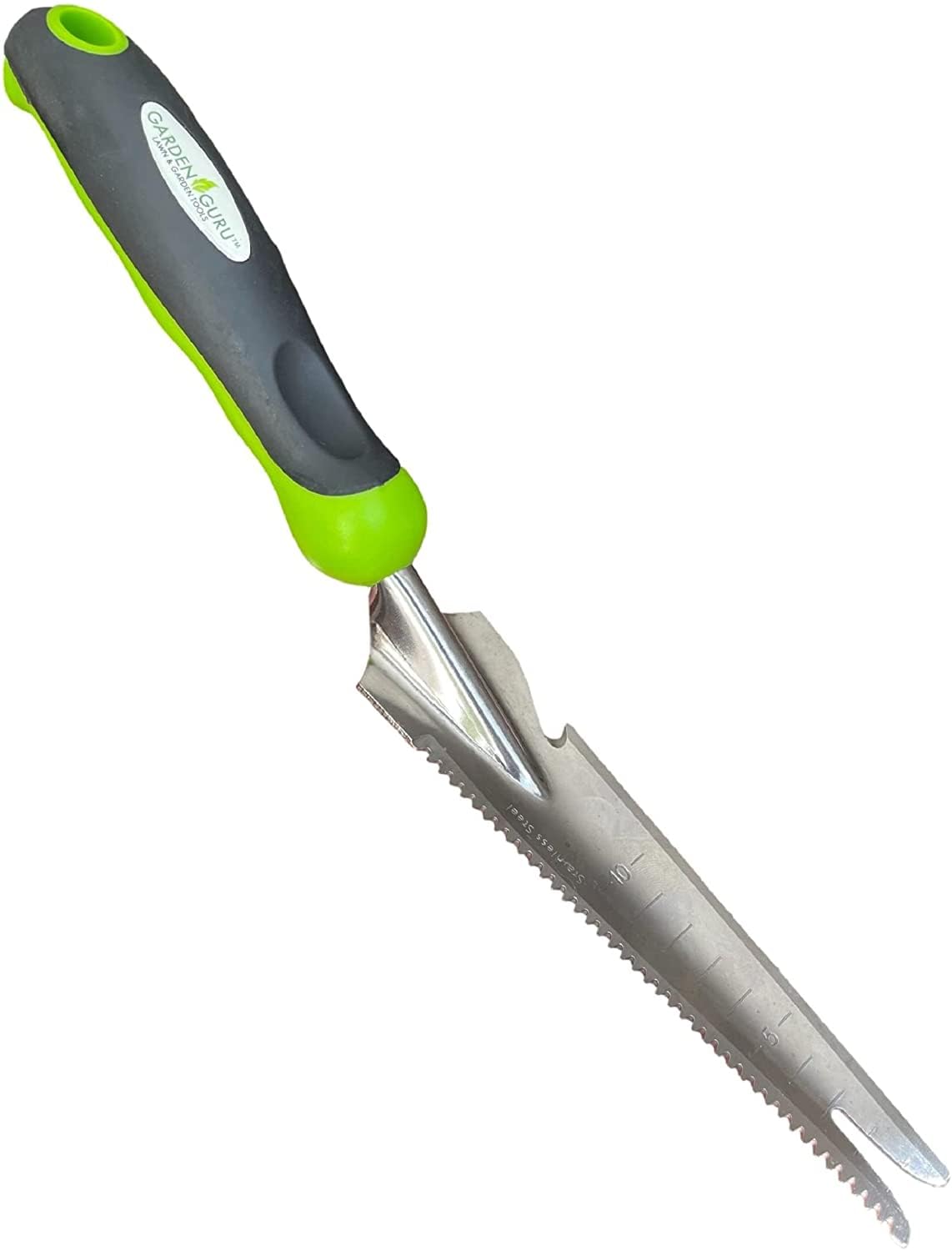 Garden Guru Hand Weeder Trowel with Ergonomic Handle - Stainless Steel Weeding & Digging Knife - Rust Resistant - Perfect for Weeding, Transplanting, Digging, Pruning, Cutting