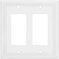 Vista 32 de Sunken Pearls - placa decorativa de pared, placa decorativa de pared, tapa de salida de la placa del interruptor, aleación de zinc sólida y duradera