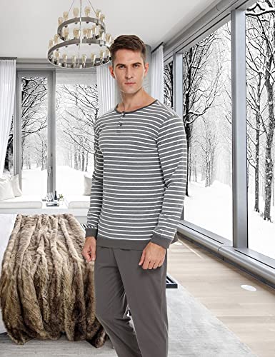 Pigiama Uomo Invernale, Pigiama Uomo Cotone Lungo