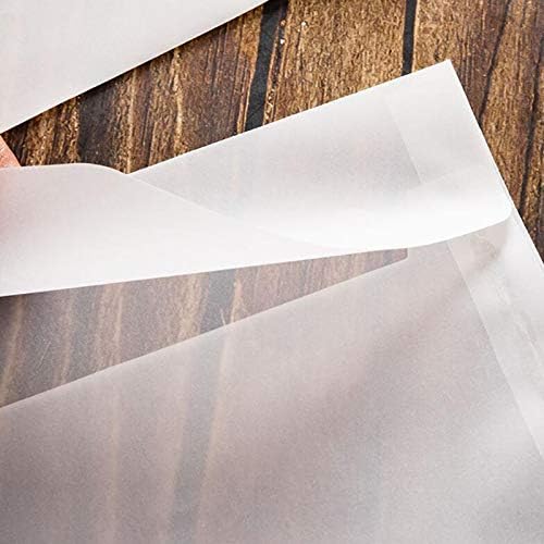 4.92x6.88 Inch Envelopes for Invitation, 50 Pack White Translucent Paper Wedding Envelopes, Gift Card Window Envelopes, Greeting Card Envelopes for Party, Birthday, Postcard (White)