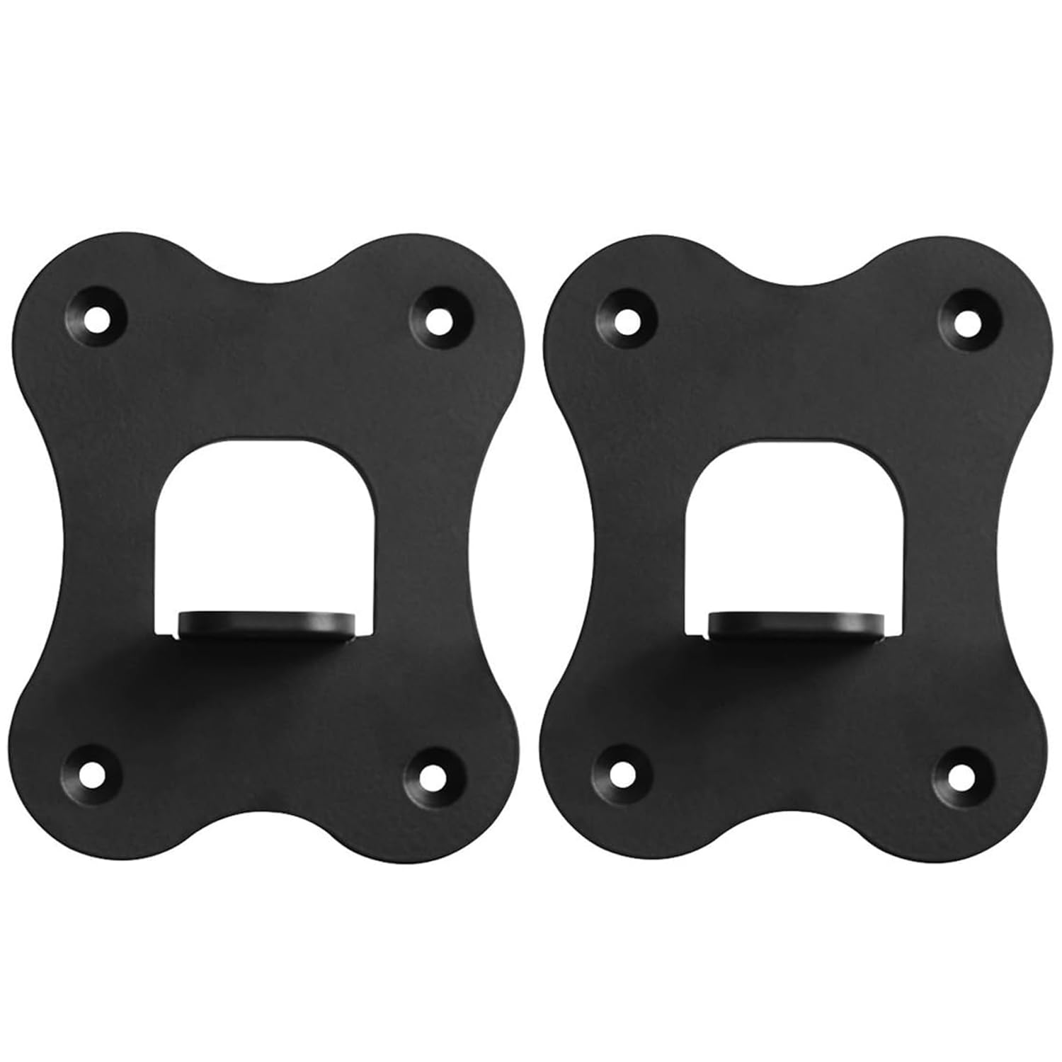 Compatible with Samsung/SWA-9500S/XZ Speaker Holder Wall Mount SWA-9500S/XZ Speaker Stand Bracket Accessories Rack, Bracket for Home Speaker Systems (Black) 2 Pieces