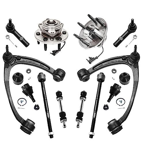 Detroit Axle - Front 12pc Suspension Kit for 4WD Cadillac Chevy GMC Silverado Sierra 1500