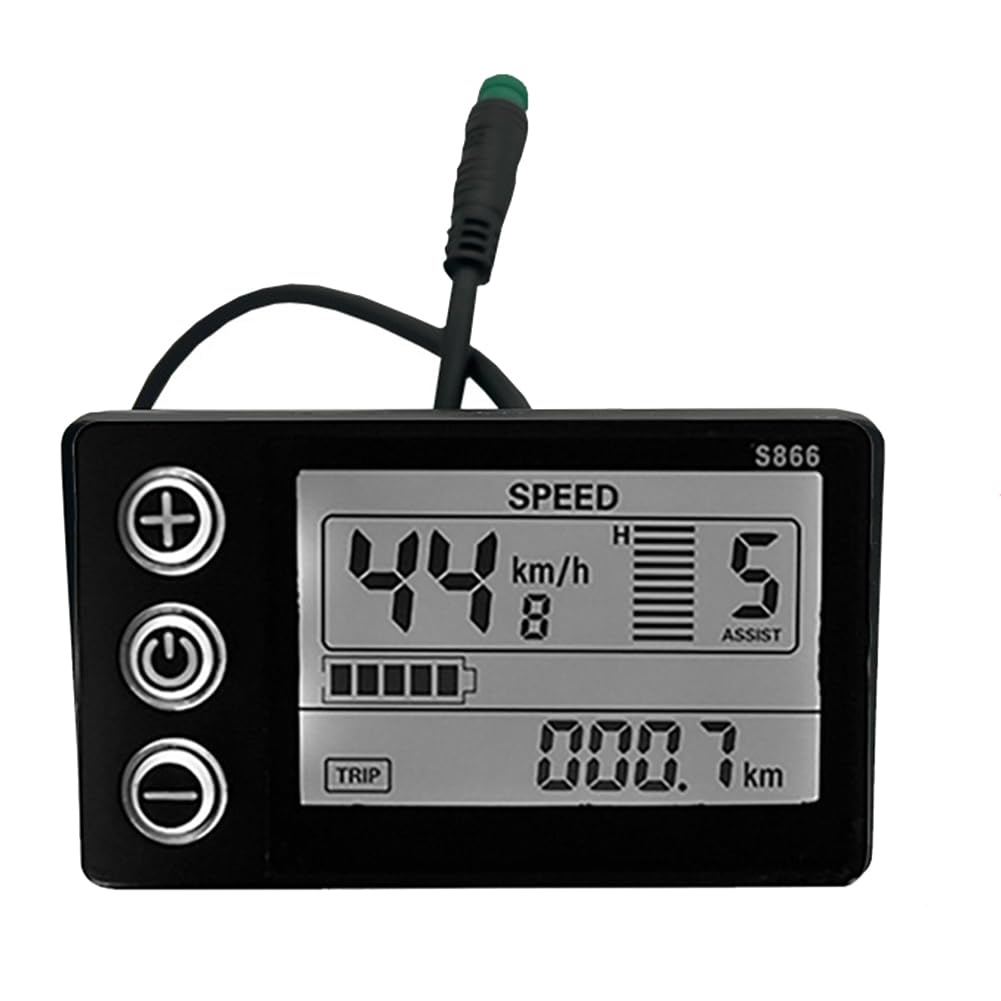 Display LCD S866 Per Bici Elettrica - Pannello Impermeabile, Per Mountain Bike, Con Spina - Foto 10