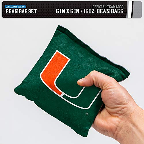 Image of NCAA College Dual Sided Bean Bags by Wild Sports, 8 Count, Premium Toss Bags for Cornhole Set - Great for Tailgates, Outdoors, Backyard