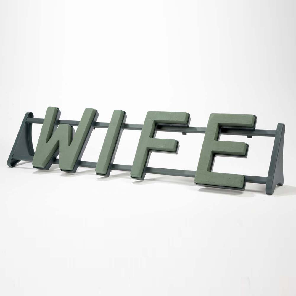 Smithers Oasis Wife Oasis Funeral Frame Tribute Letters On A Stand