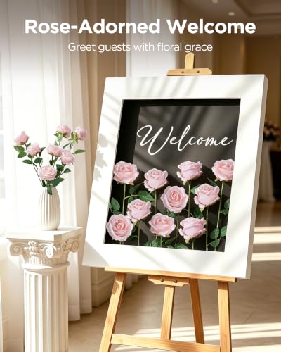 Image of InnoGear 50 Pcs Blush Roses Artificial Flowers, Fake Velvet Silk Rose Bulk Faux Flower for Mother's Gift Decoration DIY Wedding Centerpieces Proposal Bridal Bouquets Party Floral Decor (50, Blush)