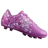 Vizari Frost 3 FG Kids Soccer Cleats | Frost Themed Synthetic Upper | Durable Two-Color Outsole | Outdoor Firm Ground Soccer Shoes | Perfect for Girls and Boys(Purple, 8.5 Toddler)