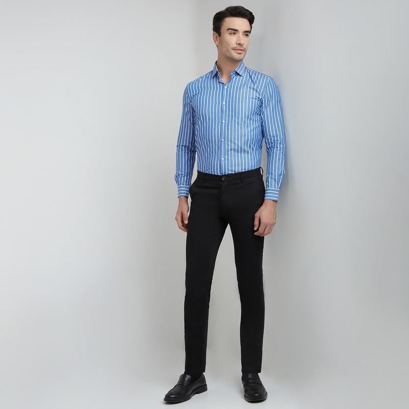 Image of Men's Striped Cotton Formal Shirt