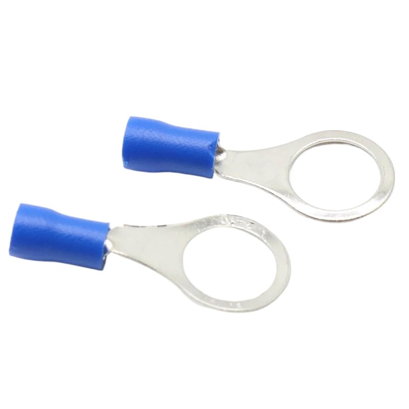 Baynopurin One Color Round Insulated Crimp Terminals 100Pcs Pack Rv2 10 .5 Blue Insulated Ring Crimp Terminal Suit 1.5-2.5Mm Cable Wire Connector