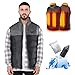 Produktbild Beheizte Weste Damen/Herren, Leichte Outdoor Heizweste, Temperaturkontrolle Zwei Heizzonen Beheizbare Jacke Heizjacke mit Beheizter Kragen(Batterie Nicht inbegriffen/Ausgang 5V / 2A oder hher)