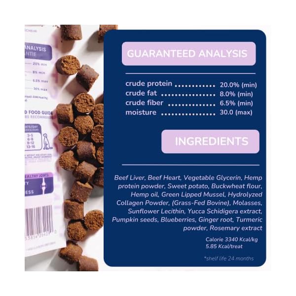 healthybud Beef Liver Treats for Dogs, Hip and Joint Supplement Training Dog Chews with Glucosamine, Chondroitin, Green Lipped Mussel, Omega-3, Natural Healthy Food Topper for Puppies (4.6 oz) healthybud Beef Liver Treats for Dogs, Hip and Joint Supplement Training Dog Chews with Glucosamine, Chondroitin, Green Lipped Mussel, Omega-3, Natural Healthy Food Topper for Puppies (4.6 oz)