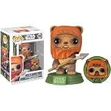 Funko POP Star Wars: Across The Galaxy - Wicket with Pin, Amazon Exclusive,Multicolor