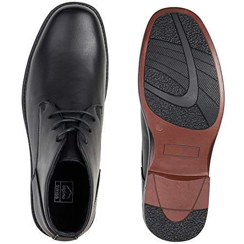 Alpine Swiss Mens Leather Lined Dressy Ankle Boots3