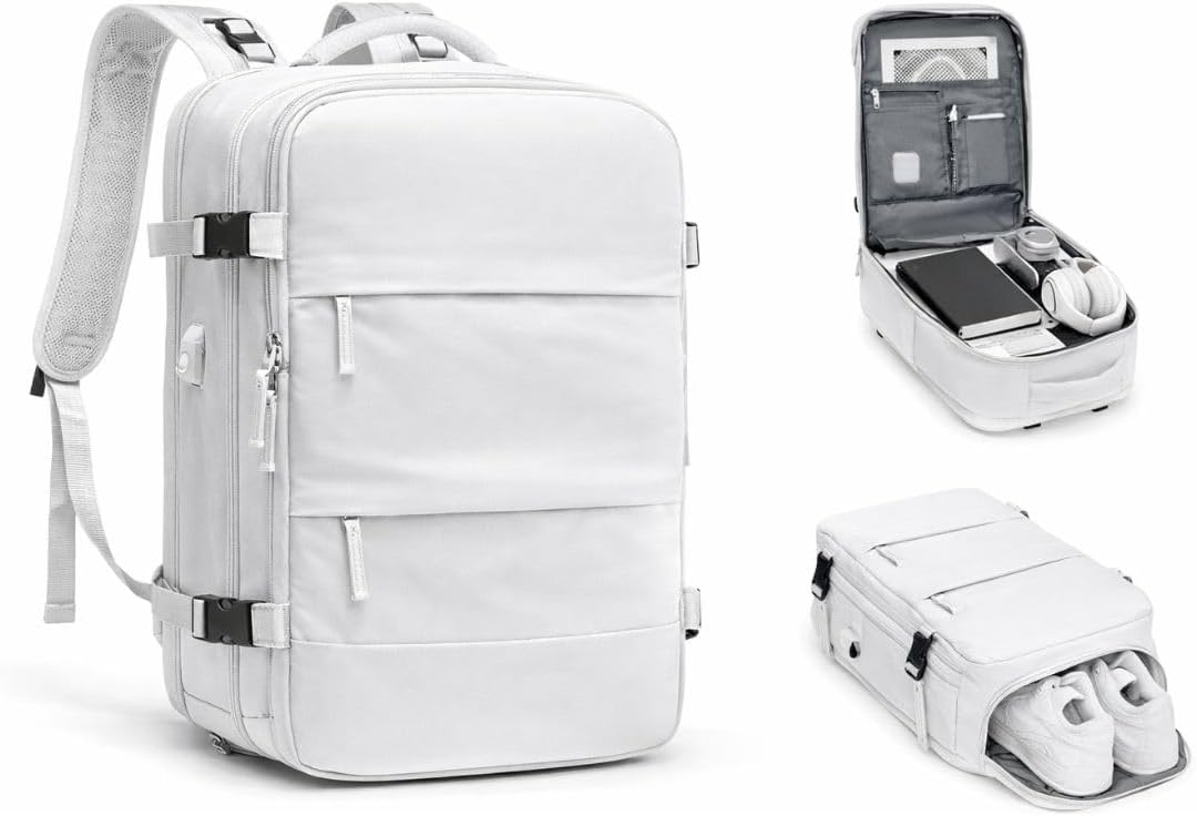 Mochila de Viagem Expansivel Masculina Feminina Mochila Para Notebook Executiva Impermeável Reforçada Cabo USB Ideal Para Trabalho Escola Viagem