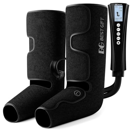 Foot and Leg Massager with Heat, Best Gifts for Mom, Dad, Women, Men and Elder, Foot and Leg Air Compression Massager for Muscle Fatigue