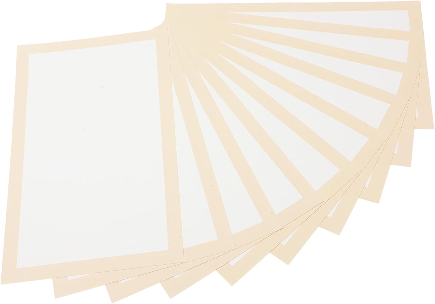 PLAFOPE 10 Sheets Thick Chinese Calligraphy Xuan Paper Rectangular Rice Painting Drawing Paper for Calligraphy Practice and Hand-Painting High Toughness Air Permeable