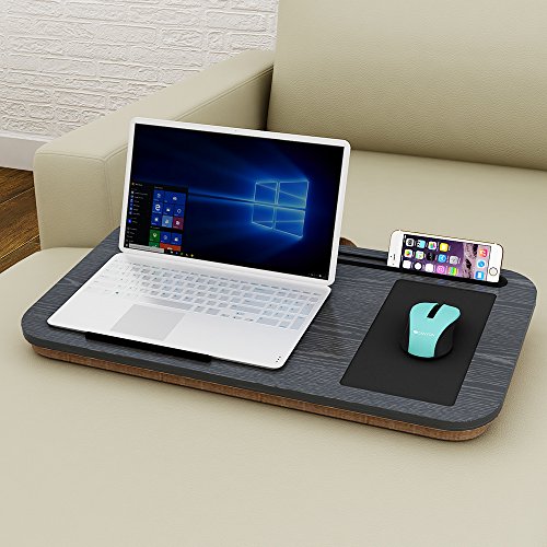HOME BI Lap Desk for Laptop with Built-in Mouse Pad and Cellphone Tablet Holder, (Fits up to 17.3" Laptop)